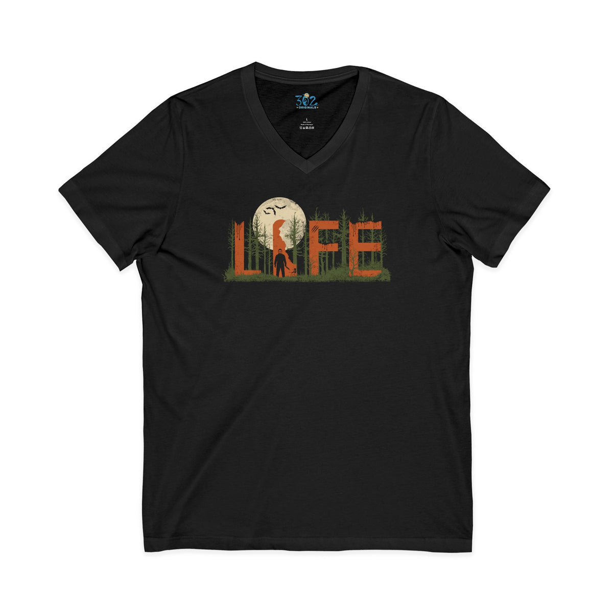Delaware Slasher in the Woods LIFE V neck T | First State of Mind