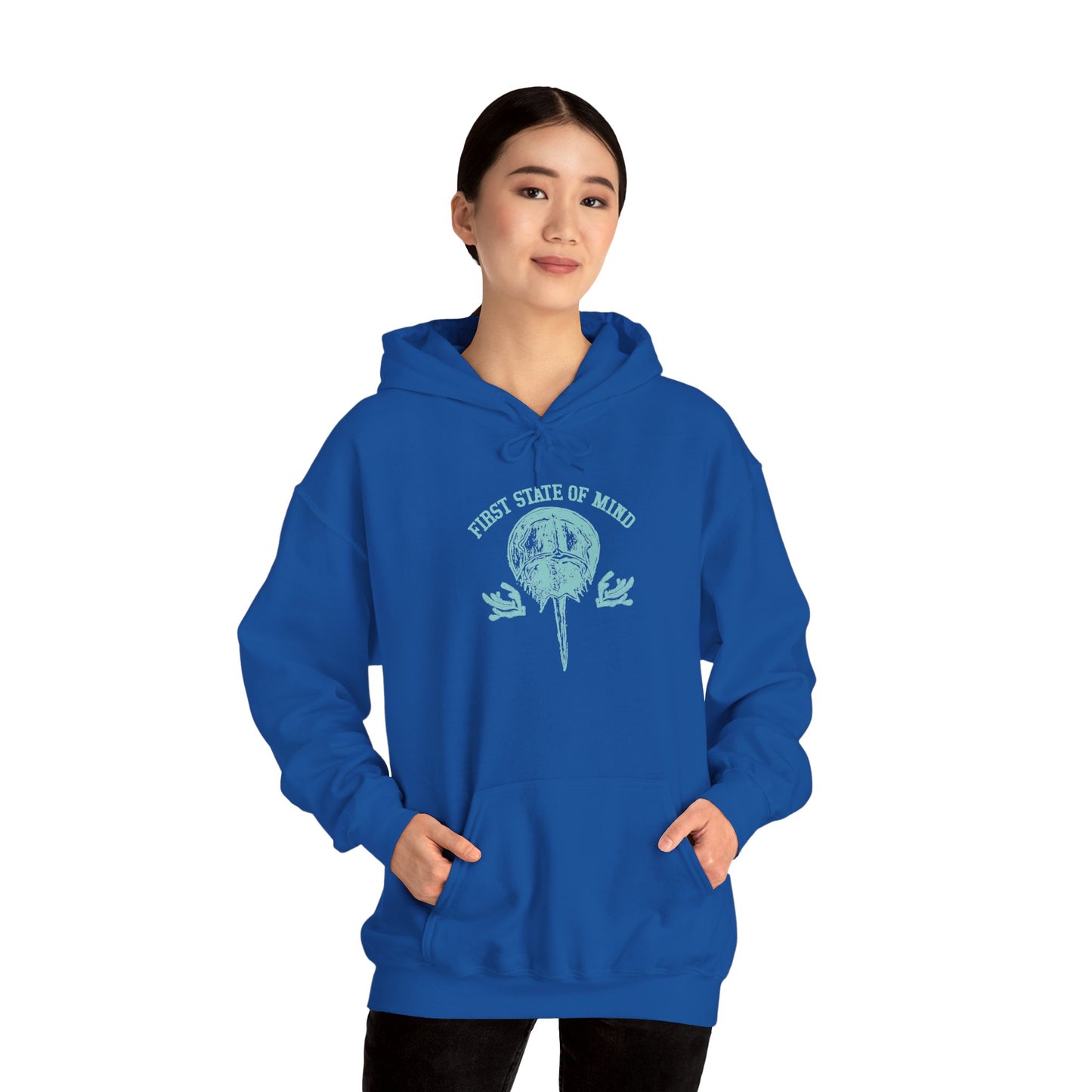 Delaware First State of Mind Horse Shoe Crab Hoodie