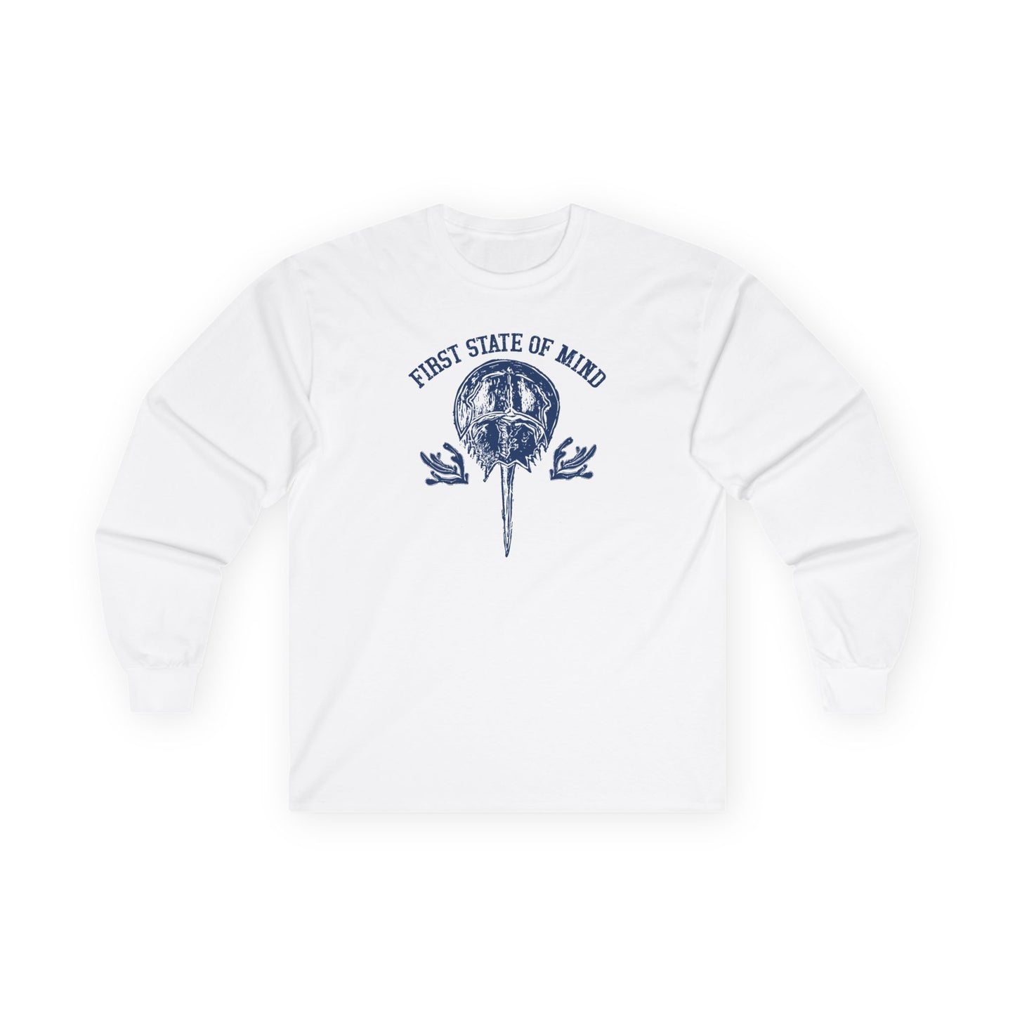 Delaware First State of Mind Horse Shoe Crab Cotton Long Sleeve Tee
