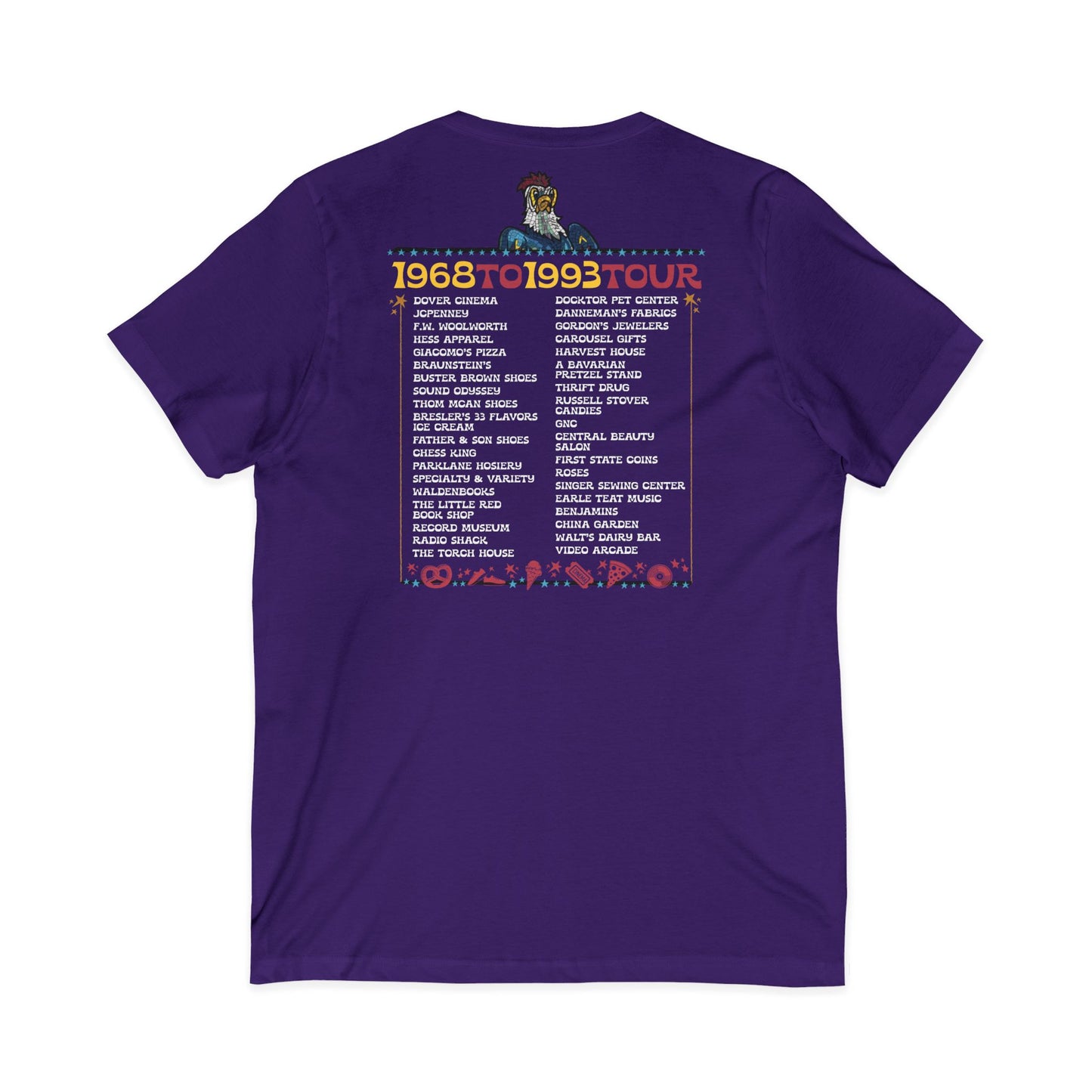 "Spent it All" Delaware Blue Hen Mall V-Neck Tee