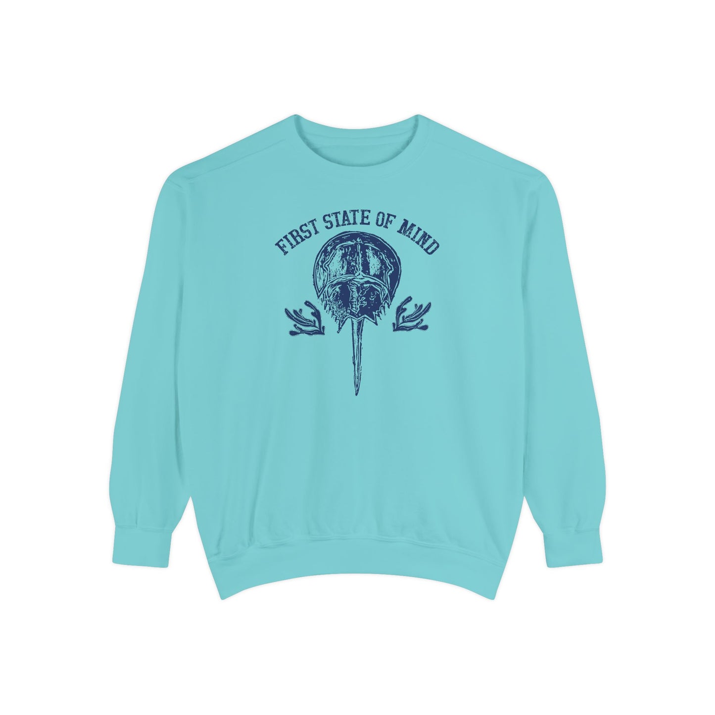 Horse Shoe Crab First State of Mind Unisex Garment-Dyed Sweatshirt