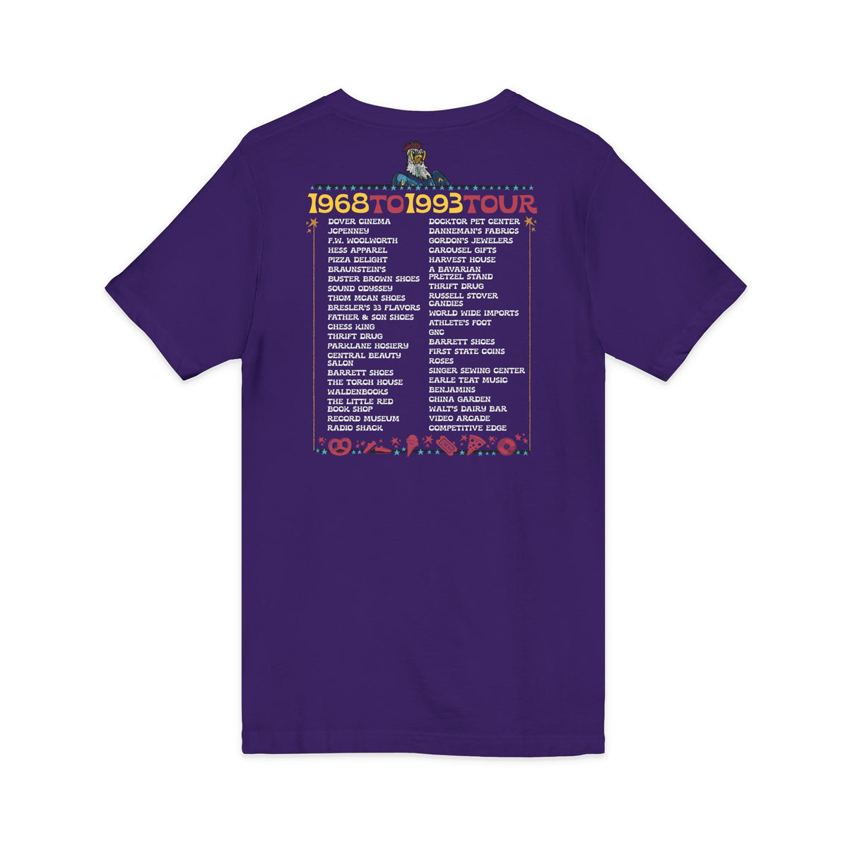 Spent it All - Dover Blue Hen Mall V-Neck Tee