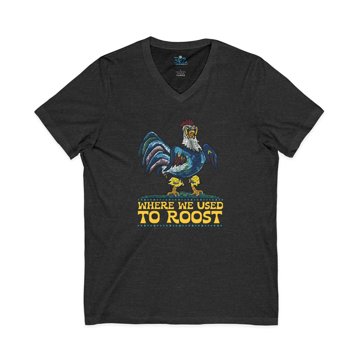 Where We Use To Roost - Dover Blue Hen Mall V-Neck Tee