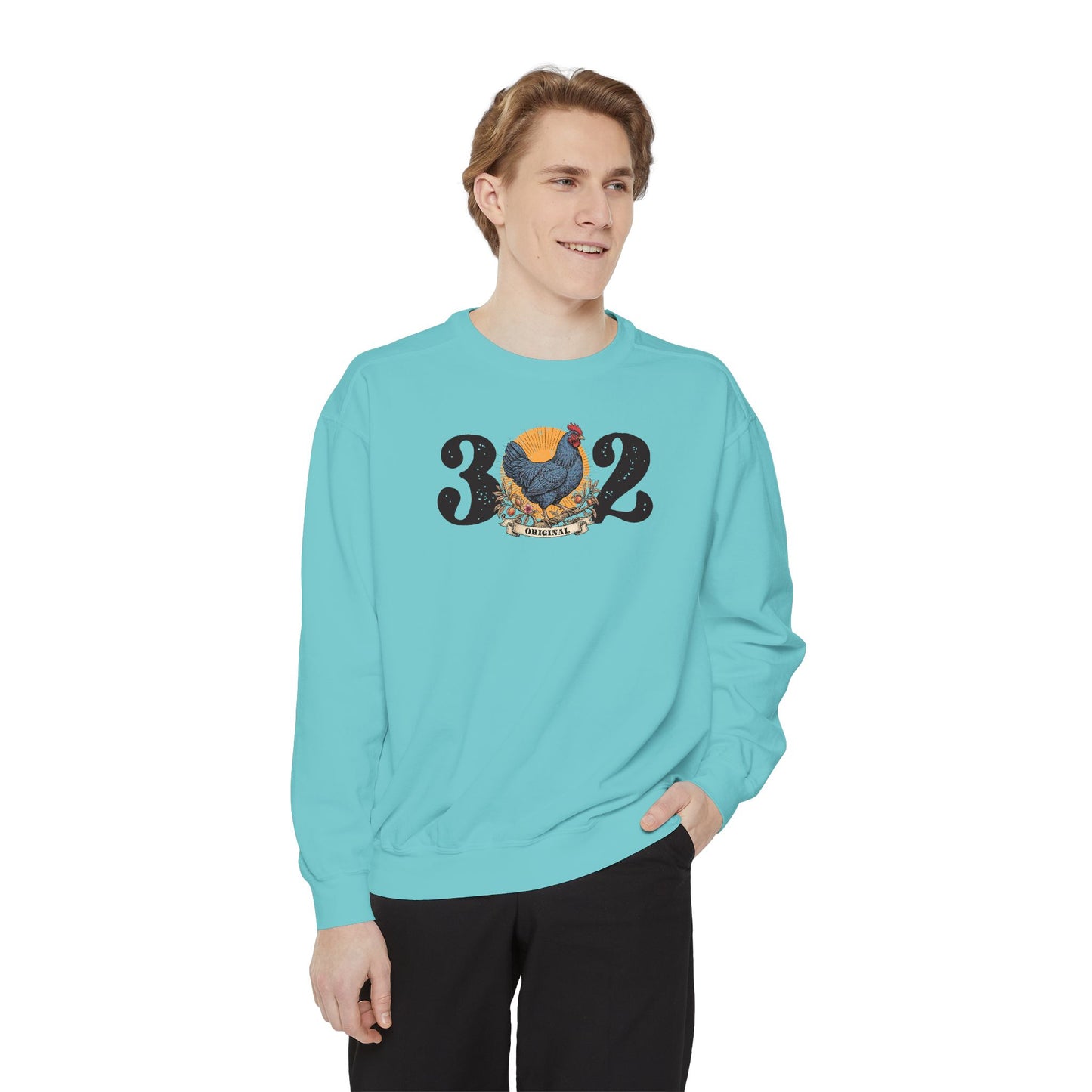 302 Delaware Blue Hen Unisex Garment-Dyed Sweatshirt