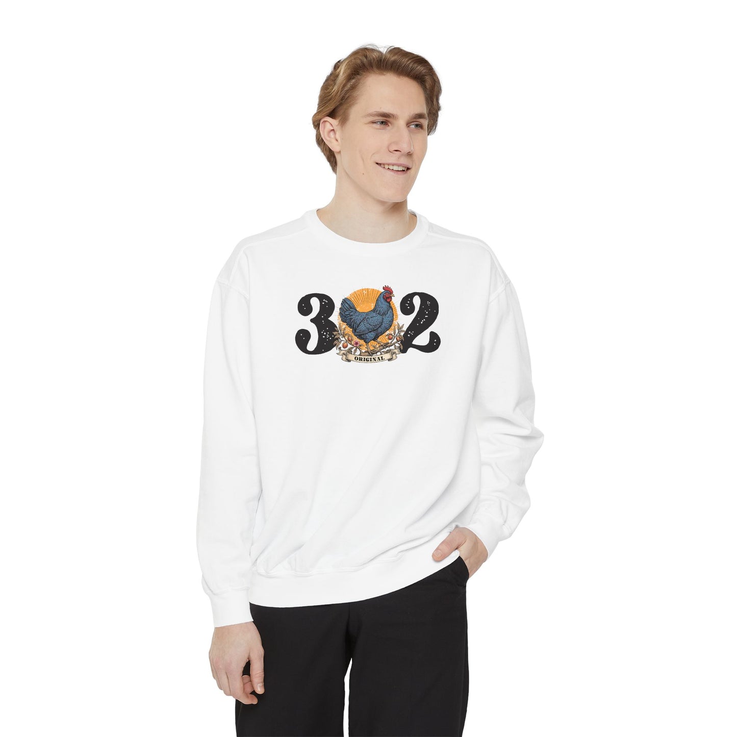 302 Delaware Blue Hen Unisex Garment-Dyed Sweatshirt