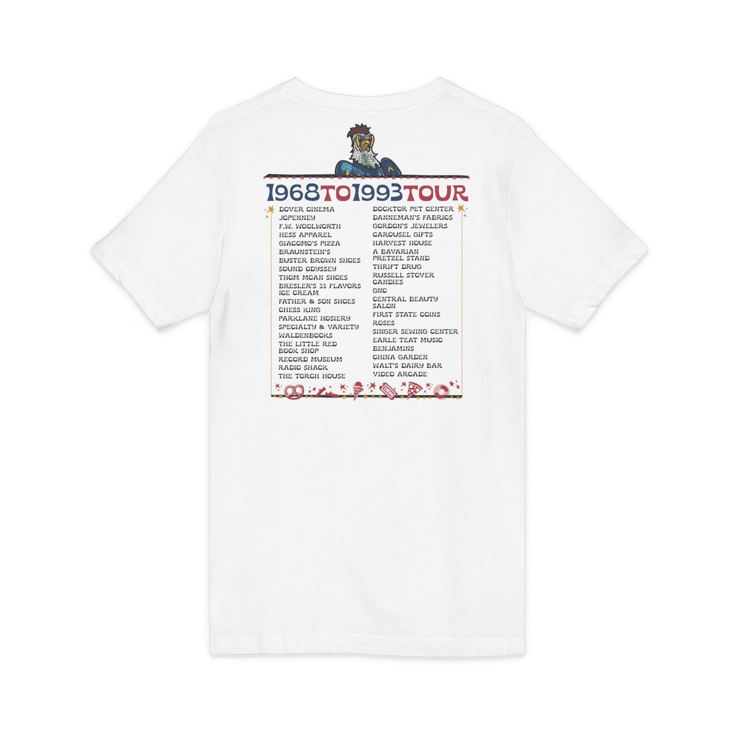 "Spent it all" Blue Hen Mall Tour V-Neck Tee
