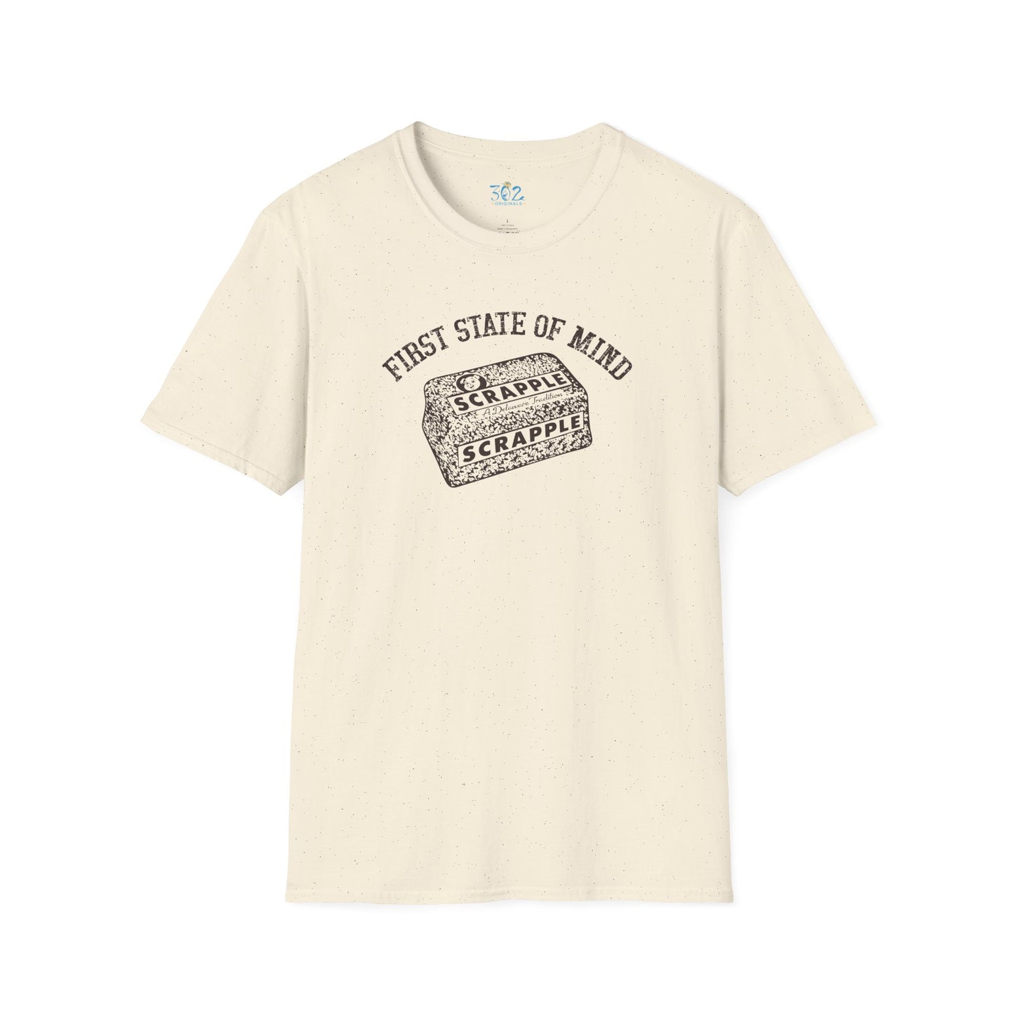 Delaware First State of Mind Scrapple Crew Neck Tee Shirt