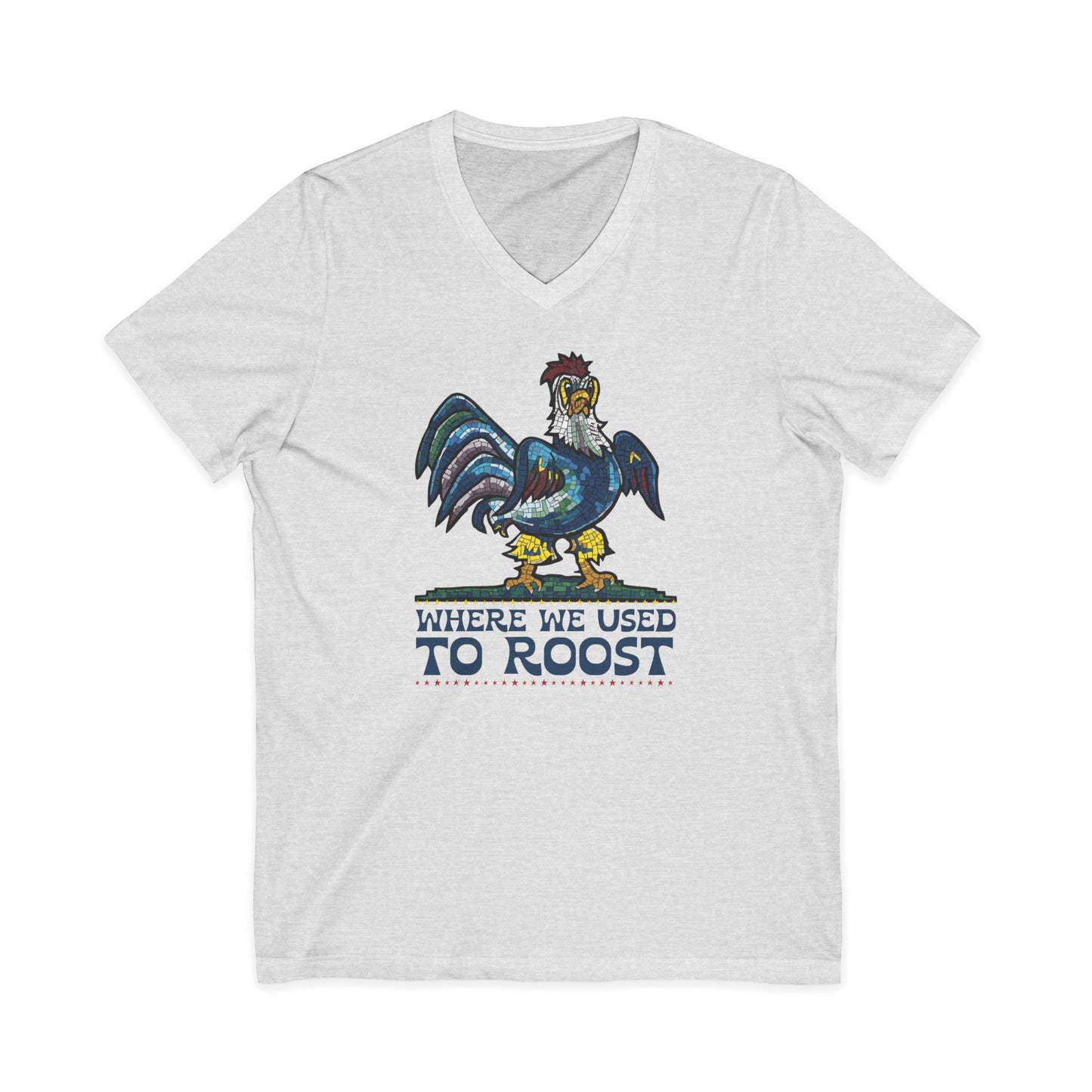 "Where We Used To Roost" Delaware Blue Hen Mall Tour V-Neck Tee