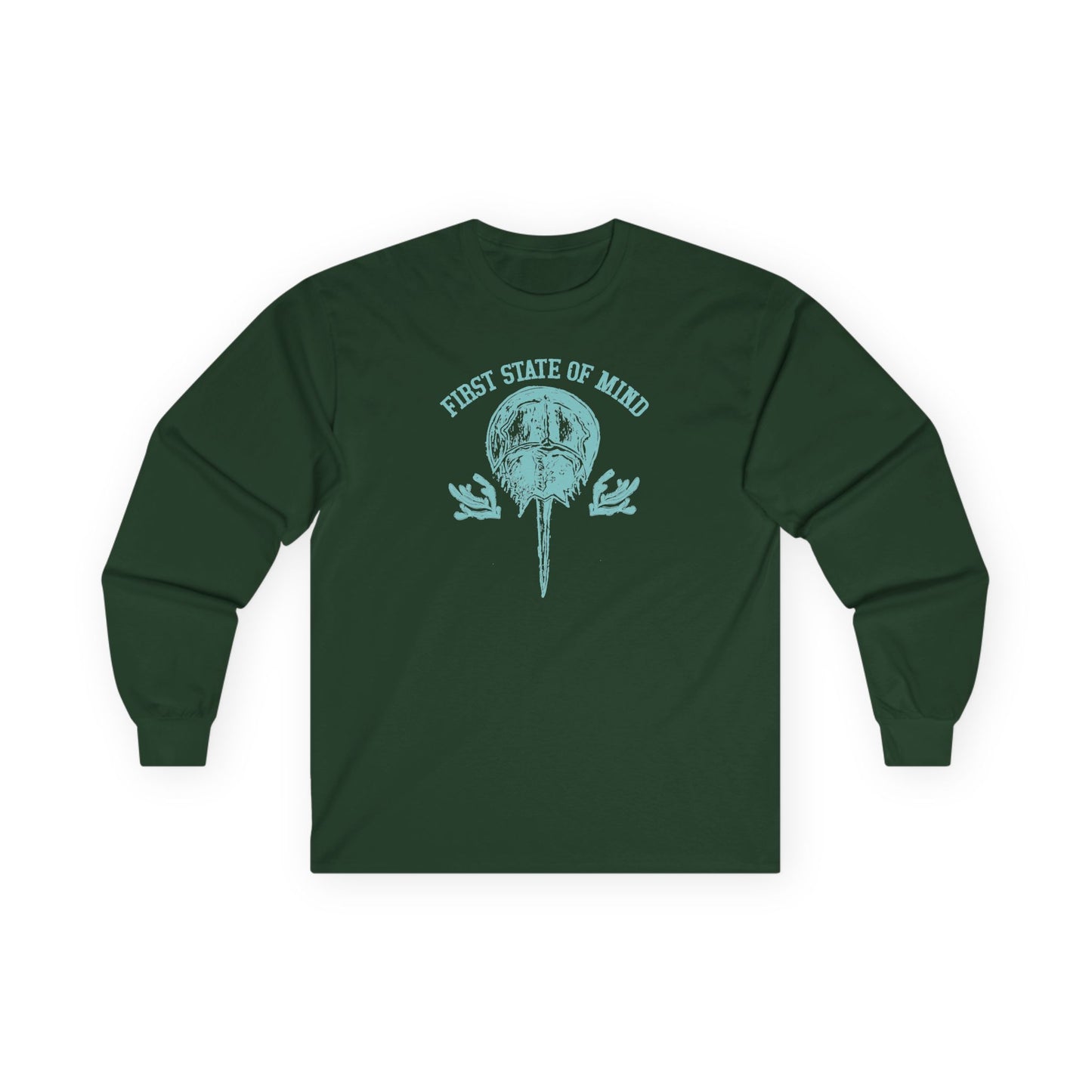 Delaware First State of Mind Horse Shoe Crab Cotton Long Sleeve Tee
