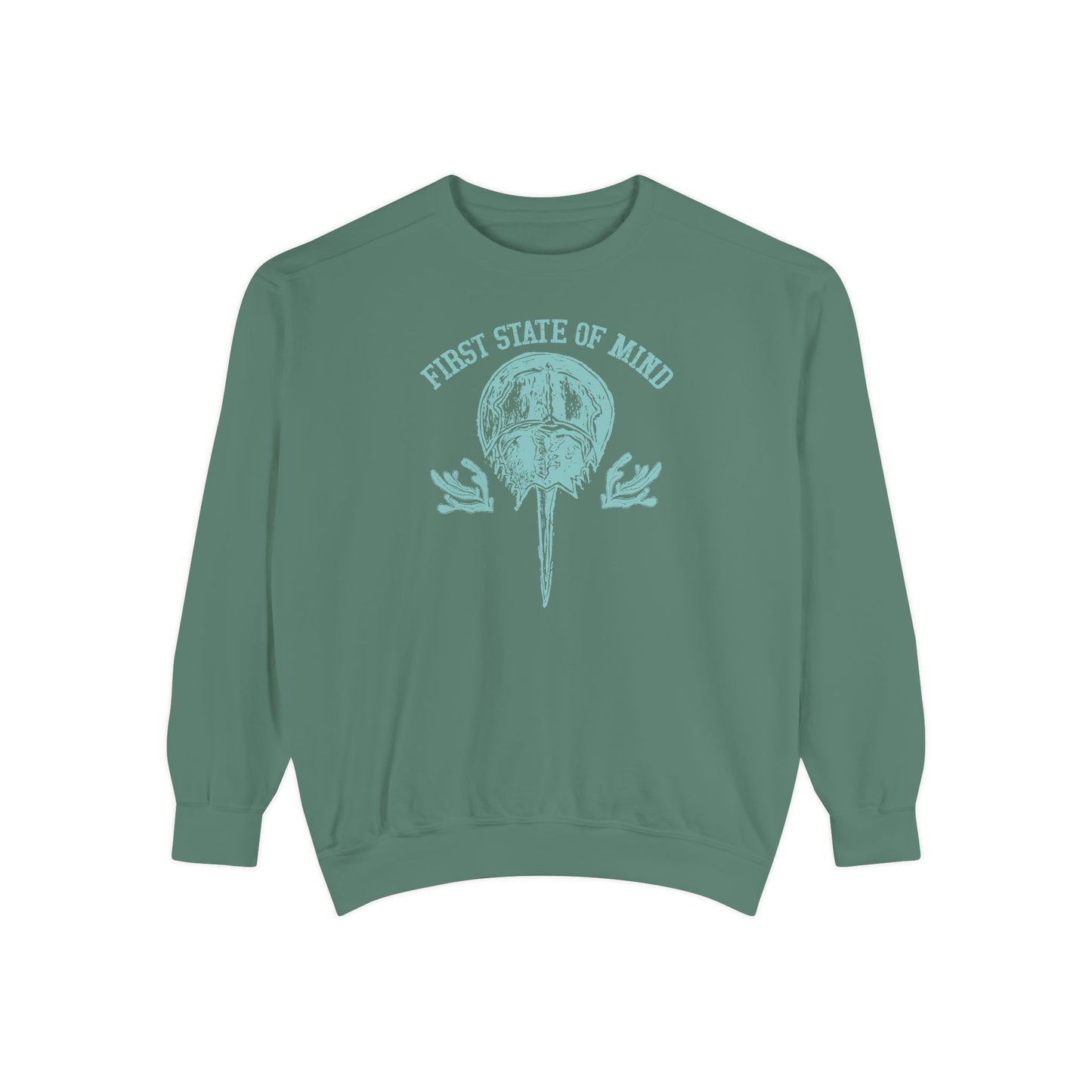 Horse Shoe Crab First State of Mind Unisex Garment-Dyed Sweatshirt