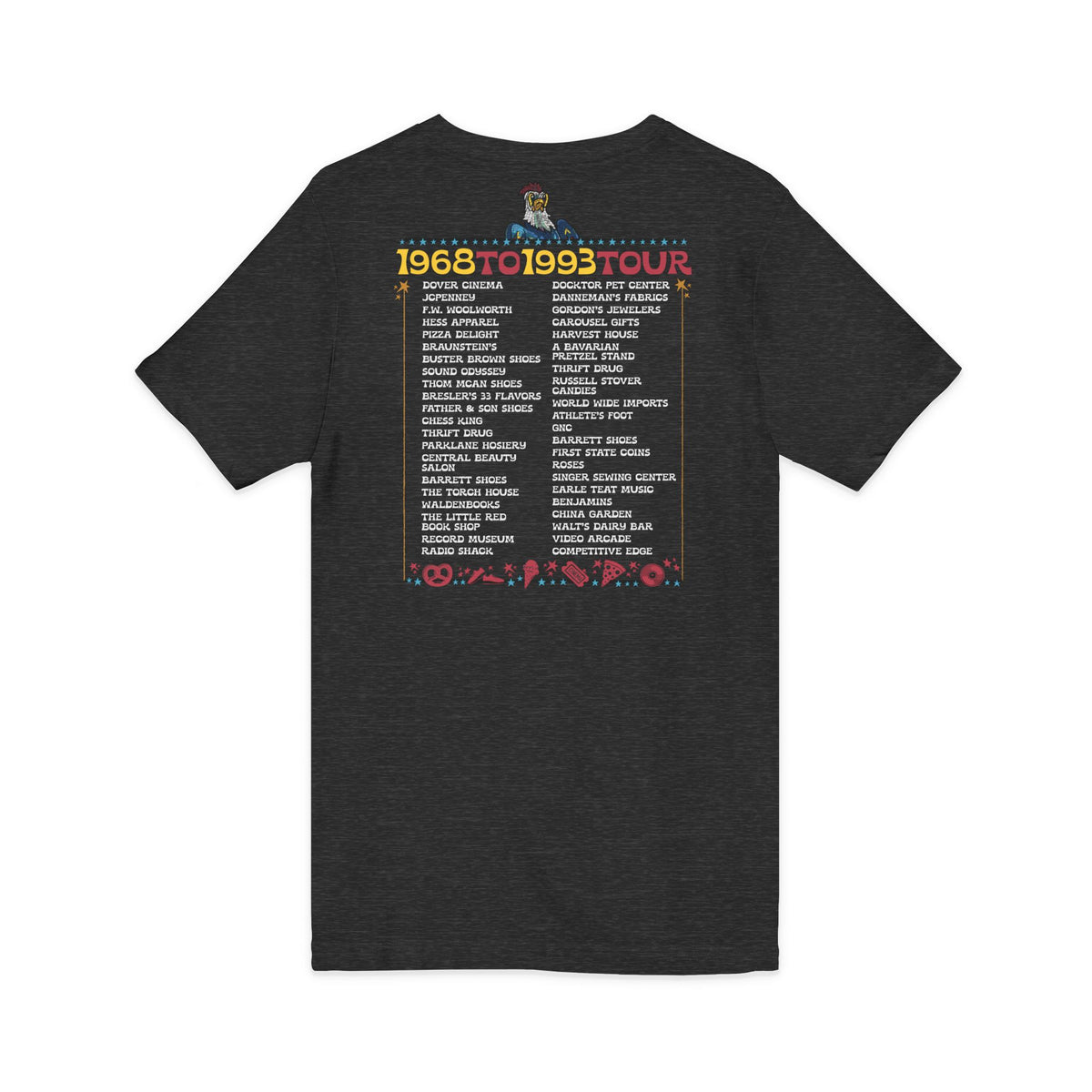 Spent it All - Dover Blue Hen Mall V-Neck Tee