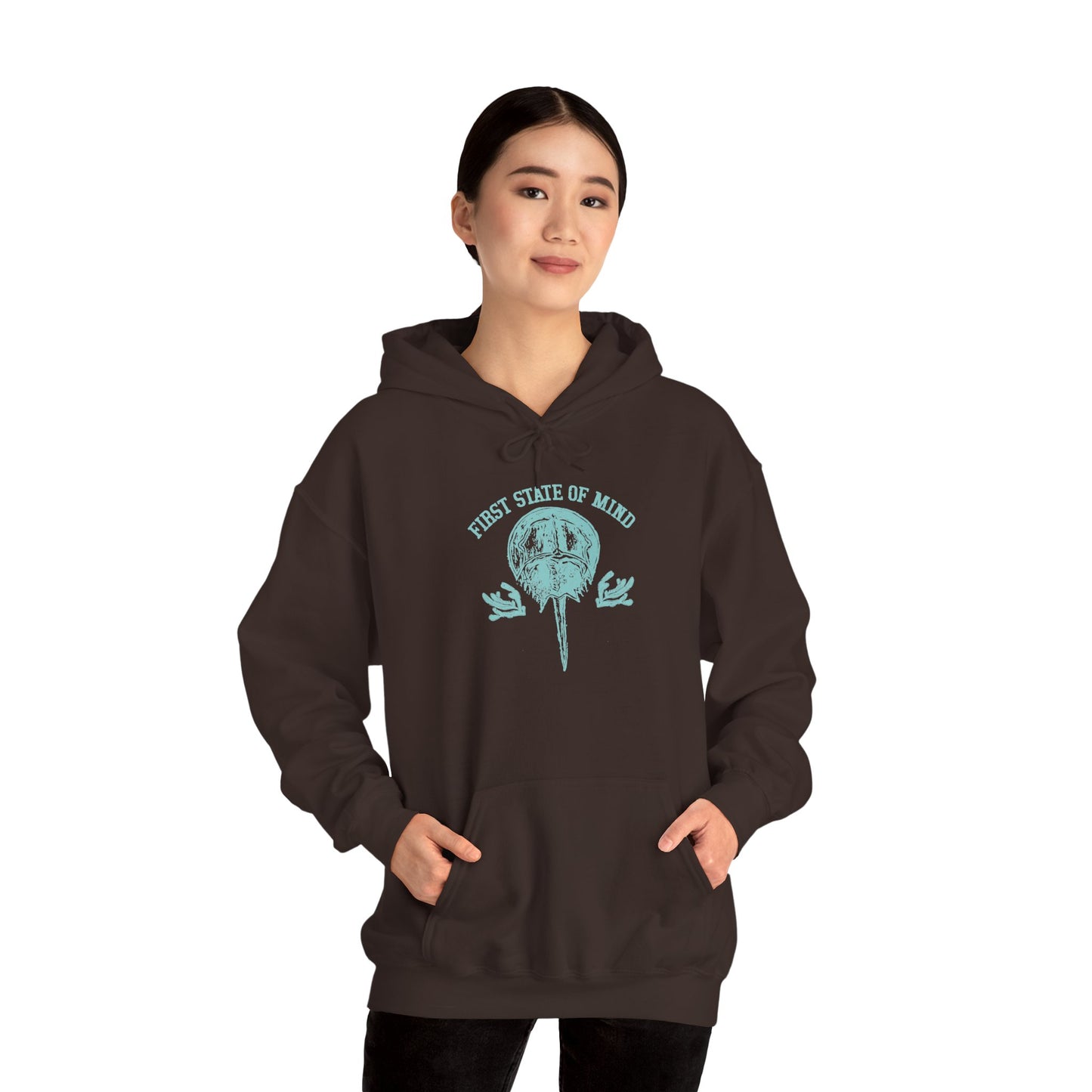 Delaware First State of Mind Horse Shoe Crab Hoodie
