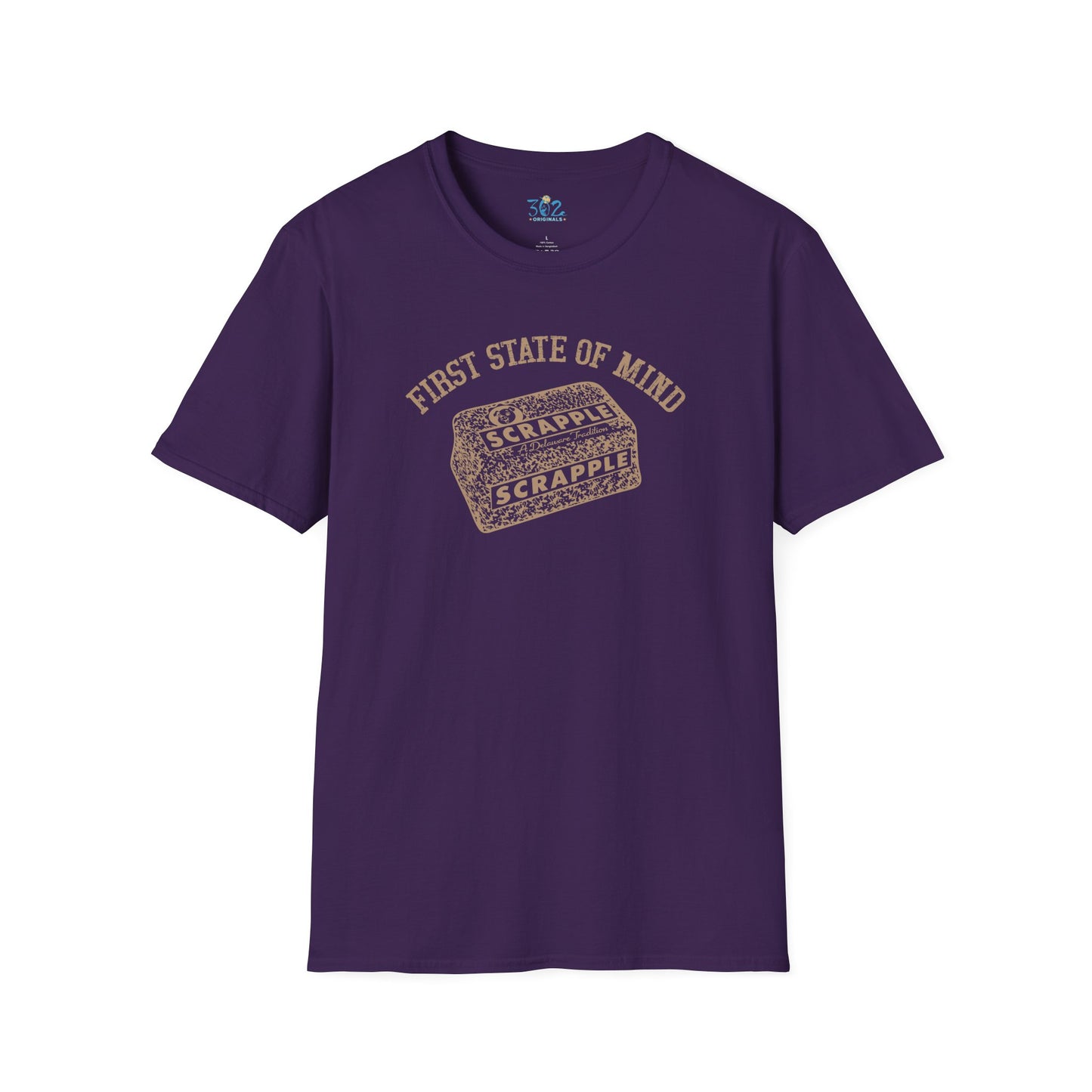 Delaware First State of Mind Scrapple Crew Neck Tee - Dark Colors