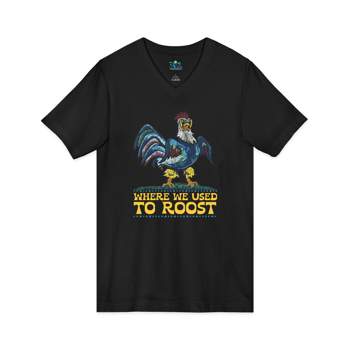 Where We Use To Roost - Dover Blue Hen Mall V-Neck Tee