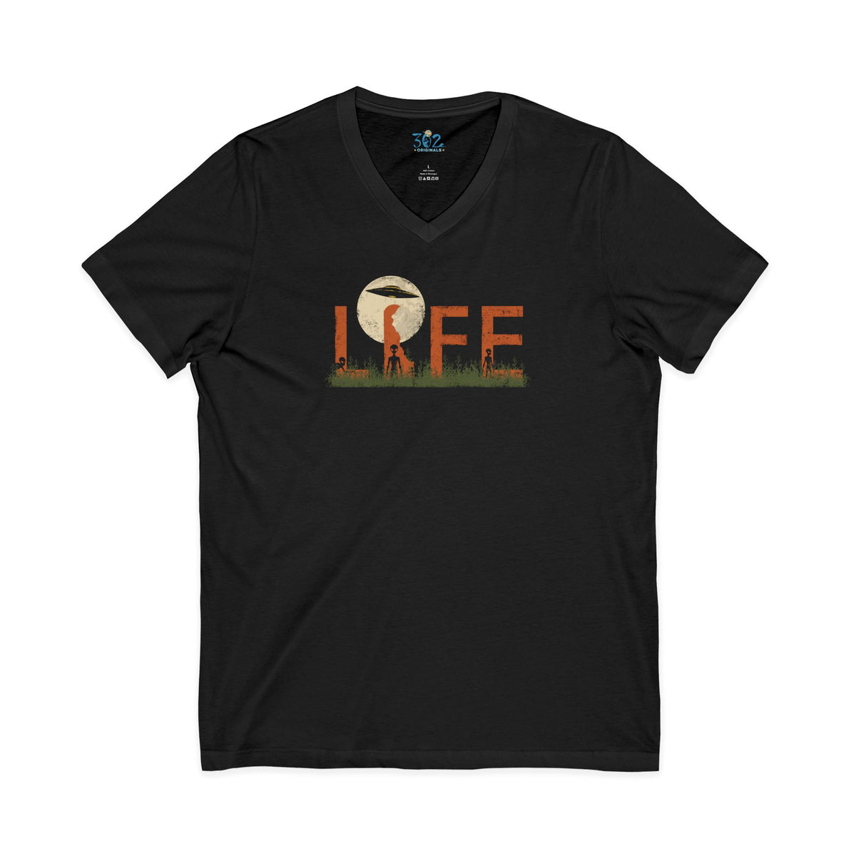 Delaware Alien LIFE V-Neck T-Shirt | First State of Mind
