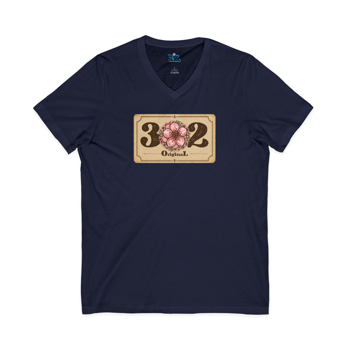 302 Delaware Peach Blossom V Neck
