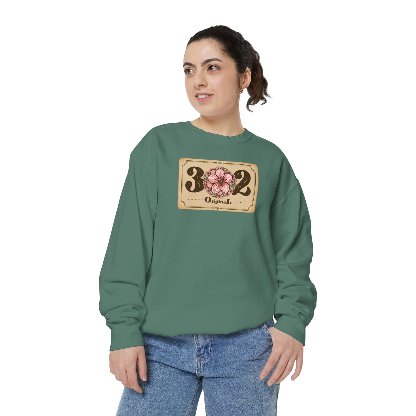 302 Delaware Peach Blossom Unisex Garment-Dyed Sweatshirt