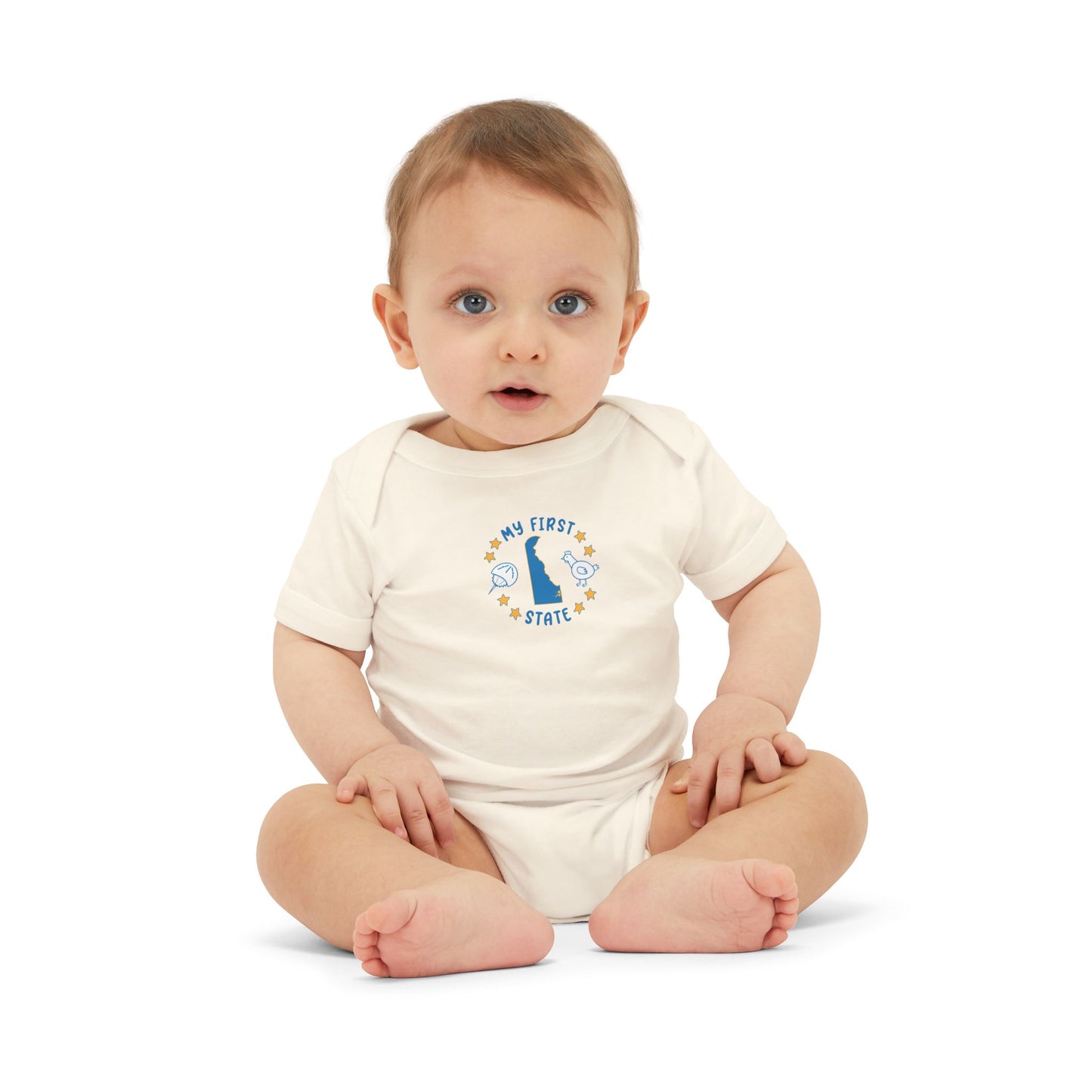My First State Cute Delaware Baby Onesie