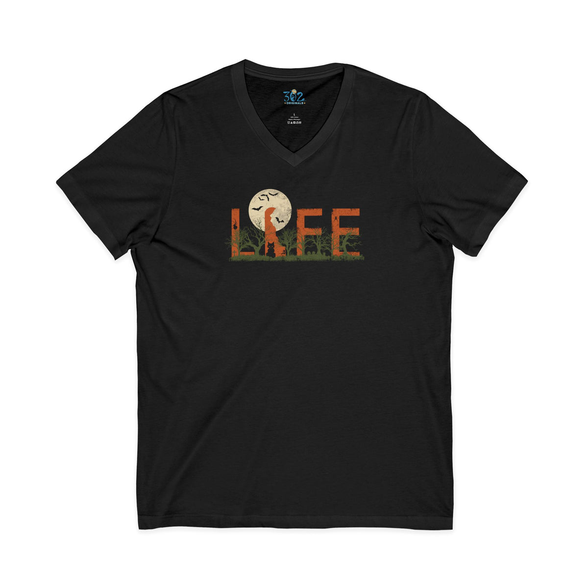 Delaware Halloween LIFE V-Neck T-Shirt | First State of Mind