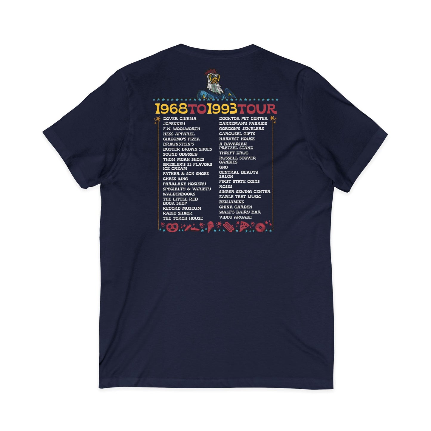 "Spent it All" Delaware Blue Hen Mall V-Neck Tee