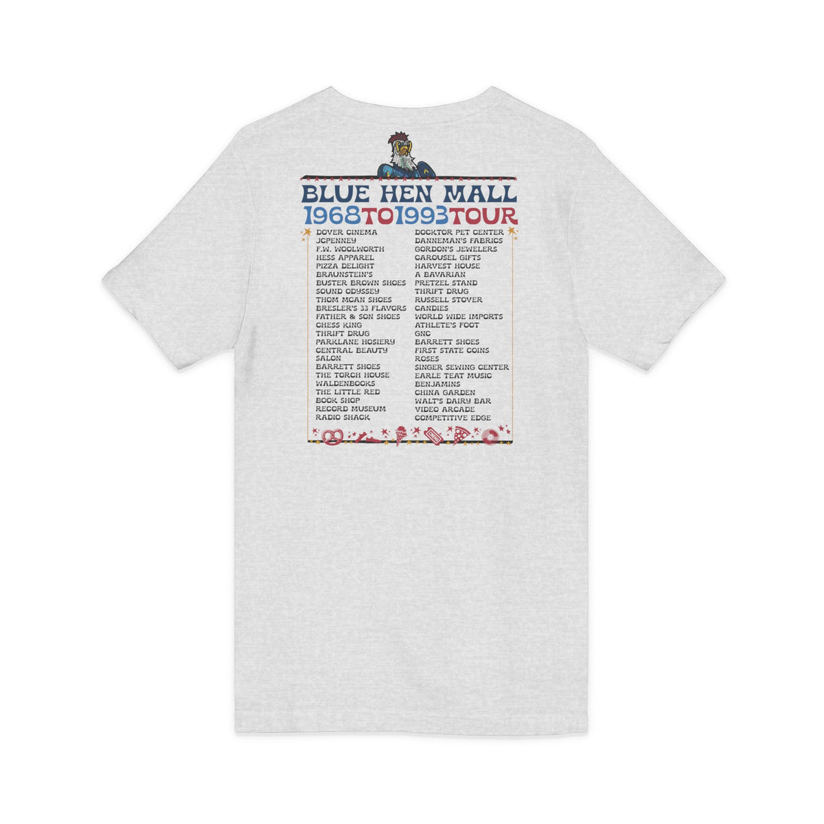 Where We Used To Roost - Dover Blue Hen Mall V-Neck Tee