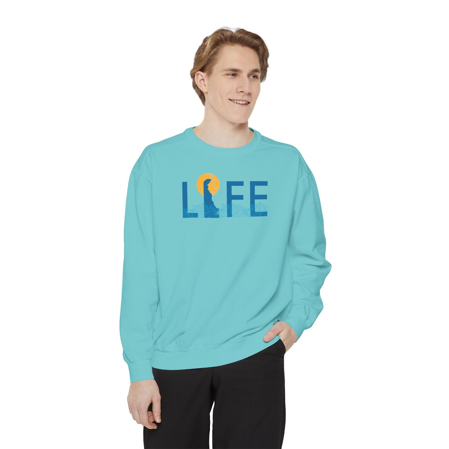 Delaware Life Unisex Garment-Dyed Sweatshirt