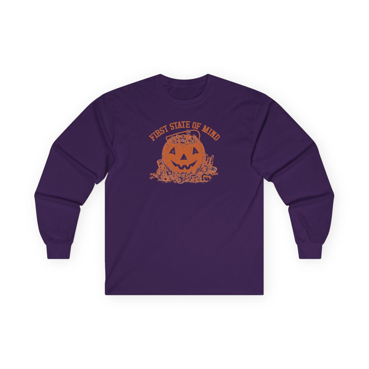 First State of Mind Halloween Pumpkin & Candy Long Sleeve T | 302 Originals