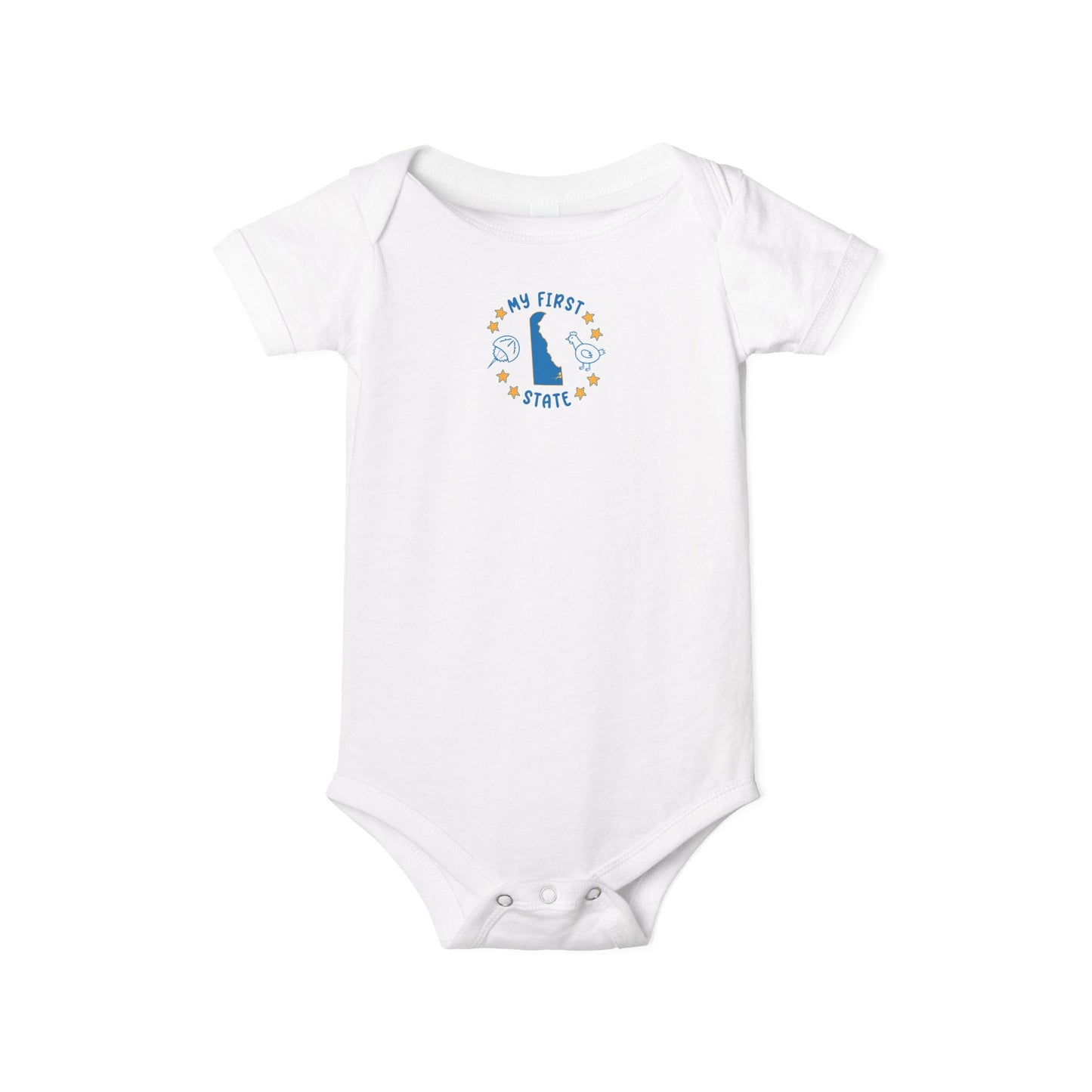 My First State Cute Delaware Baby Onesie