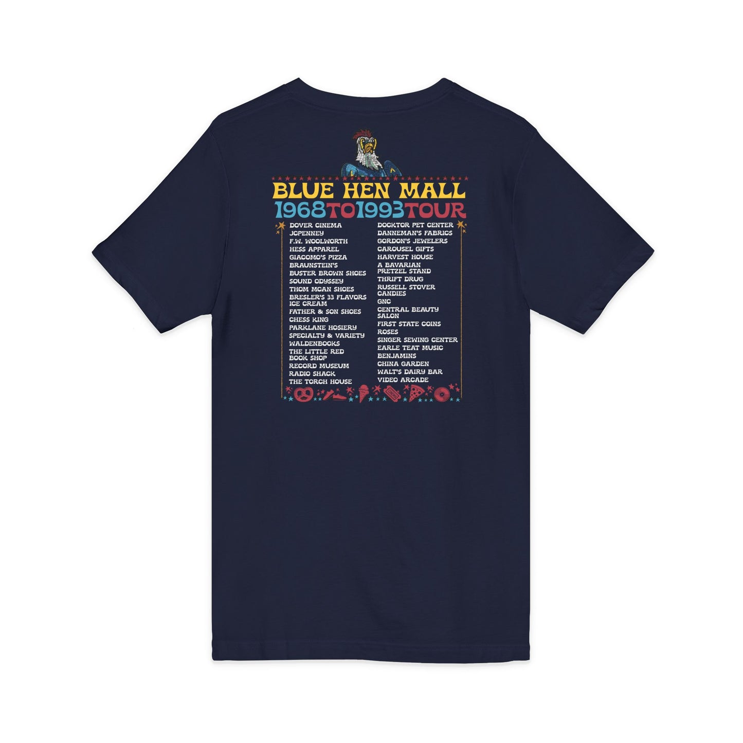 Where We Use To Roost - Delaware Blue Hen Mall Tour V-Neck Tee