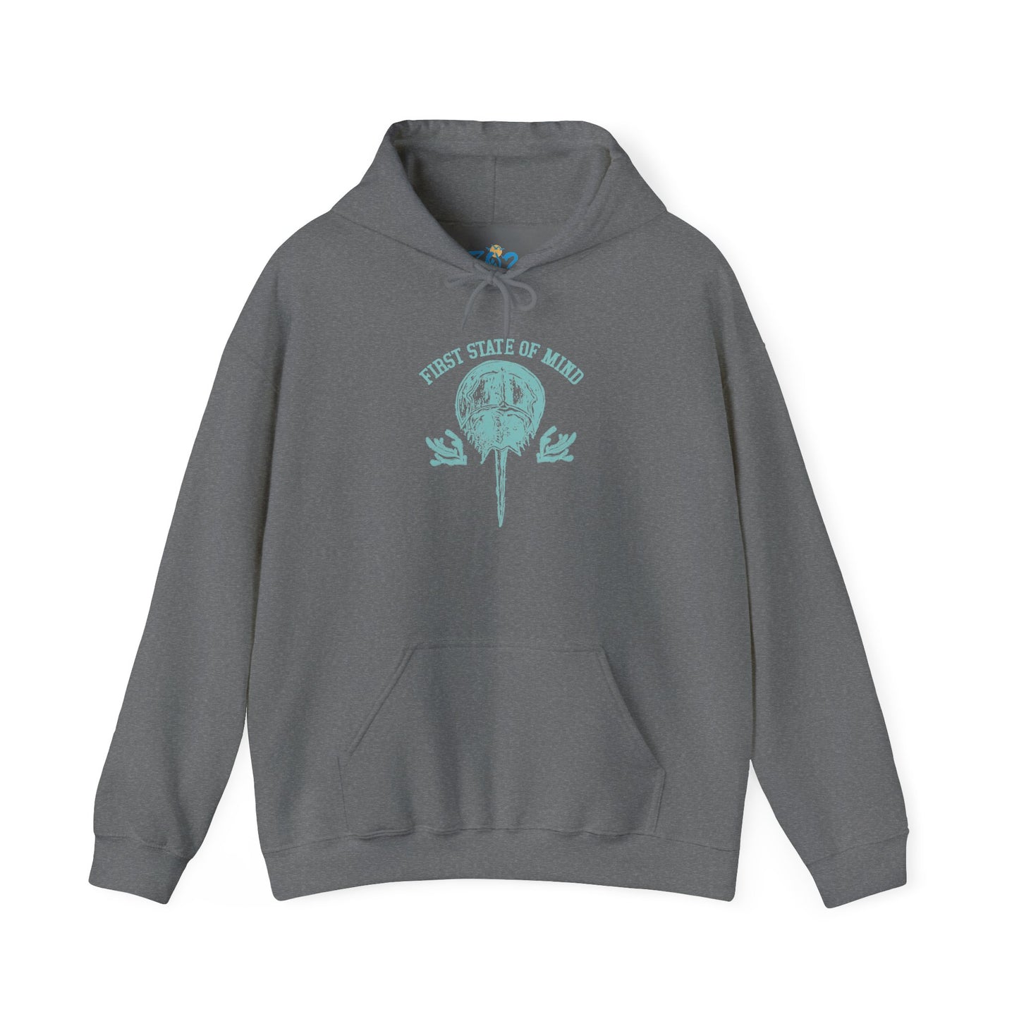 Delaware First State of Mind Horse Shoe Crab Hoodie