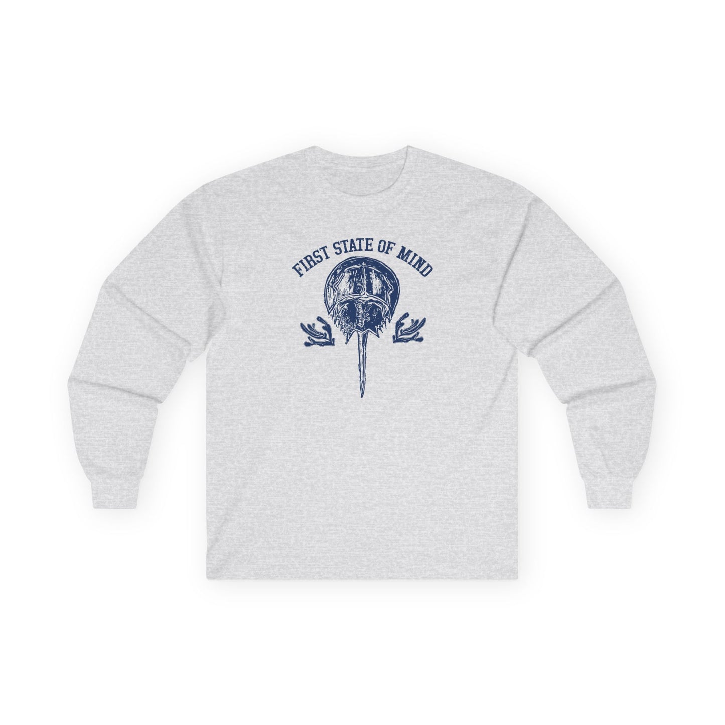 Delaware First State of Mind Horse Shoe Crab Cotton Long Sleeve Tee