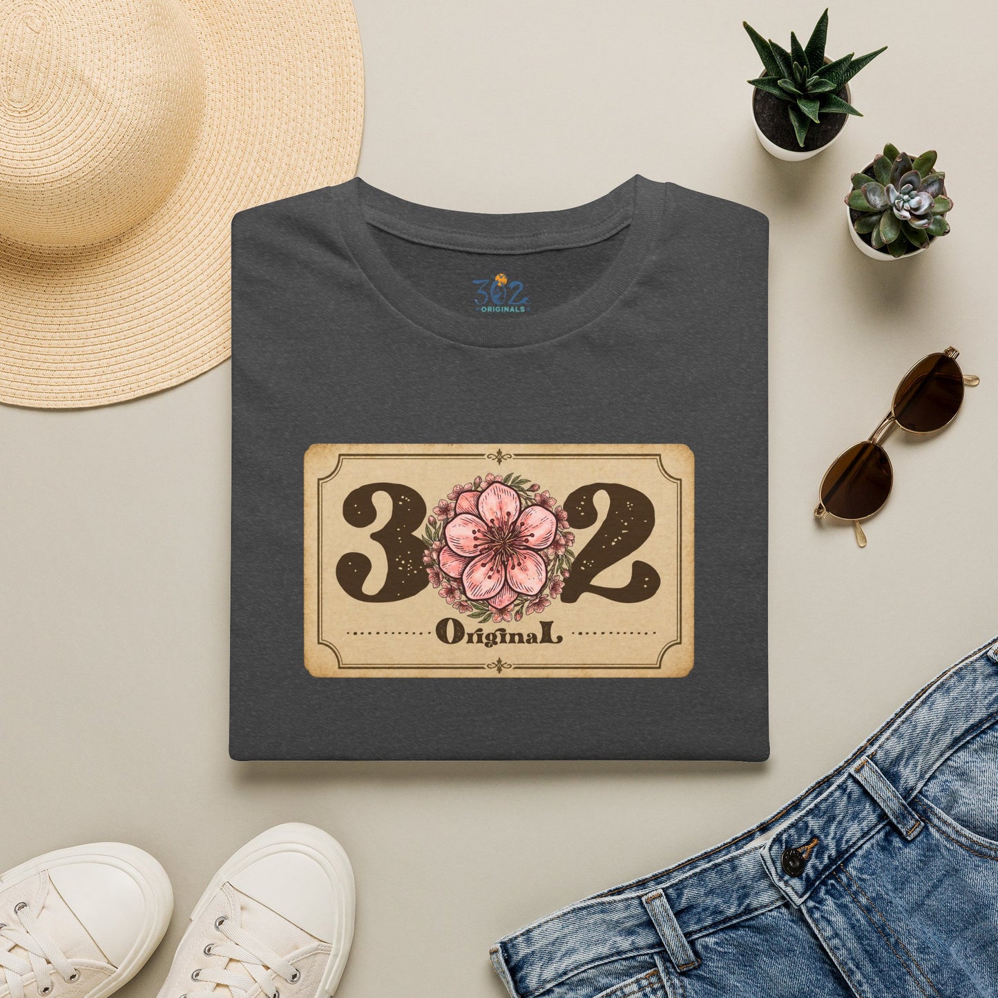 302 Original Delaware Peach Blossom Crew Tee