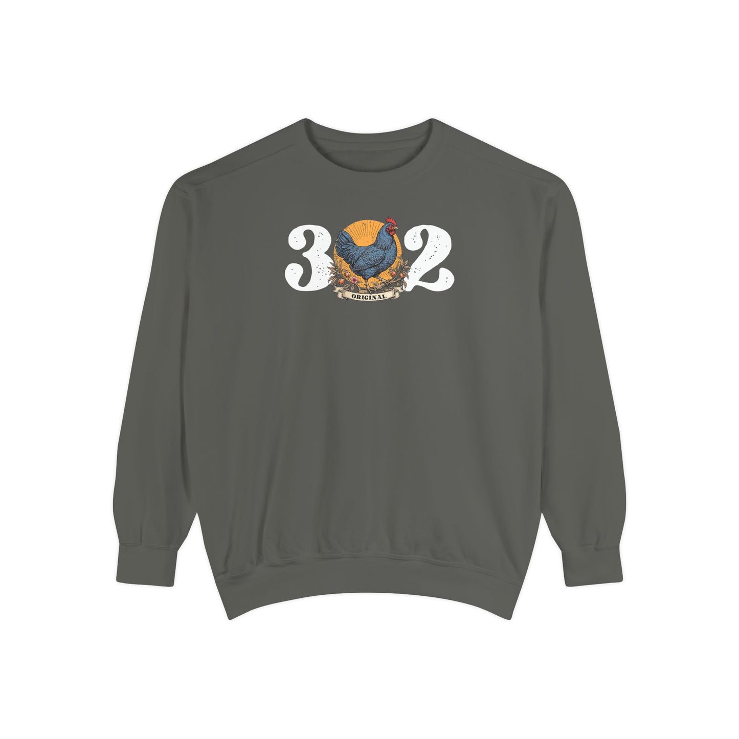 302 Original Delaware Blue Hen Unisex Garment-Dyed Sweatshirt