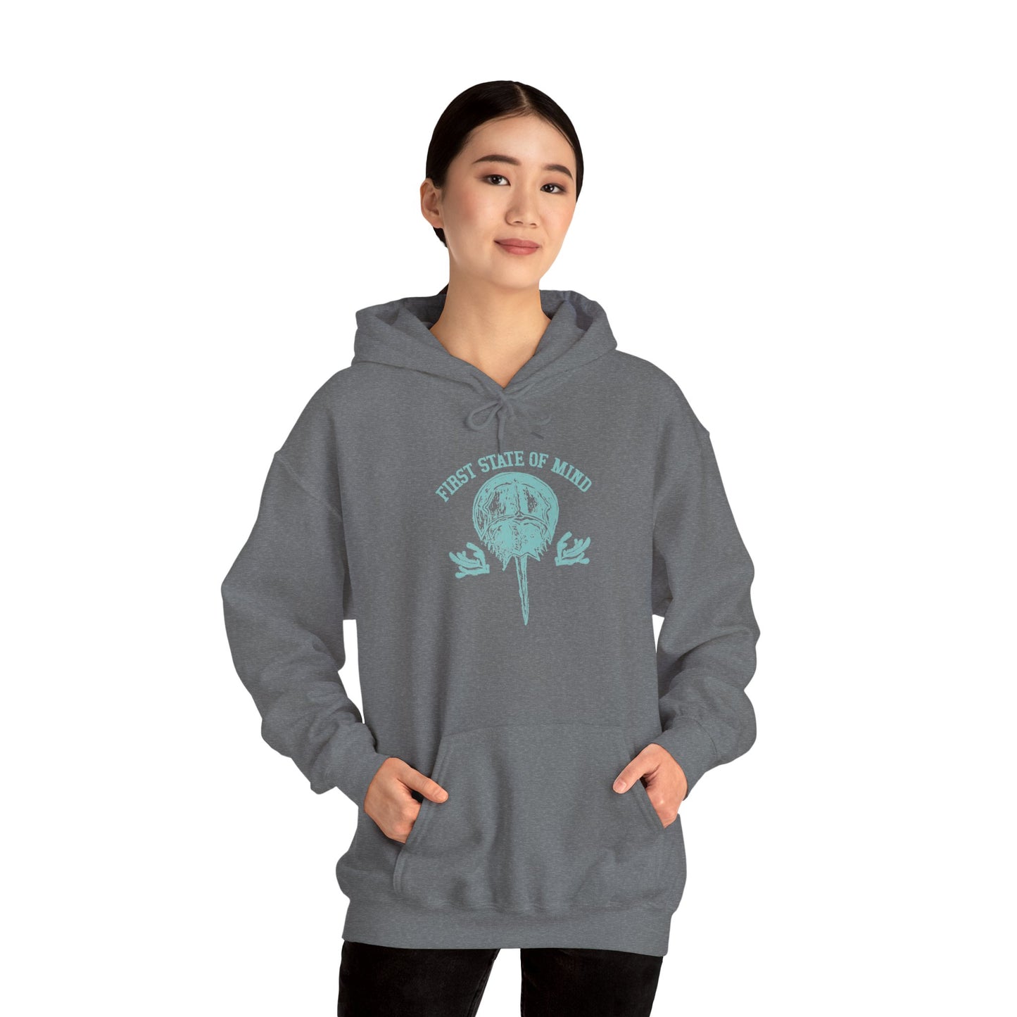 Delaware First State of Mind Horse Shoe Crab Hoodie
