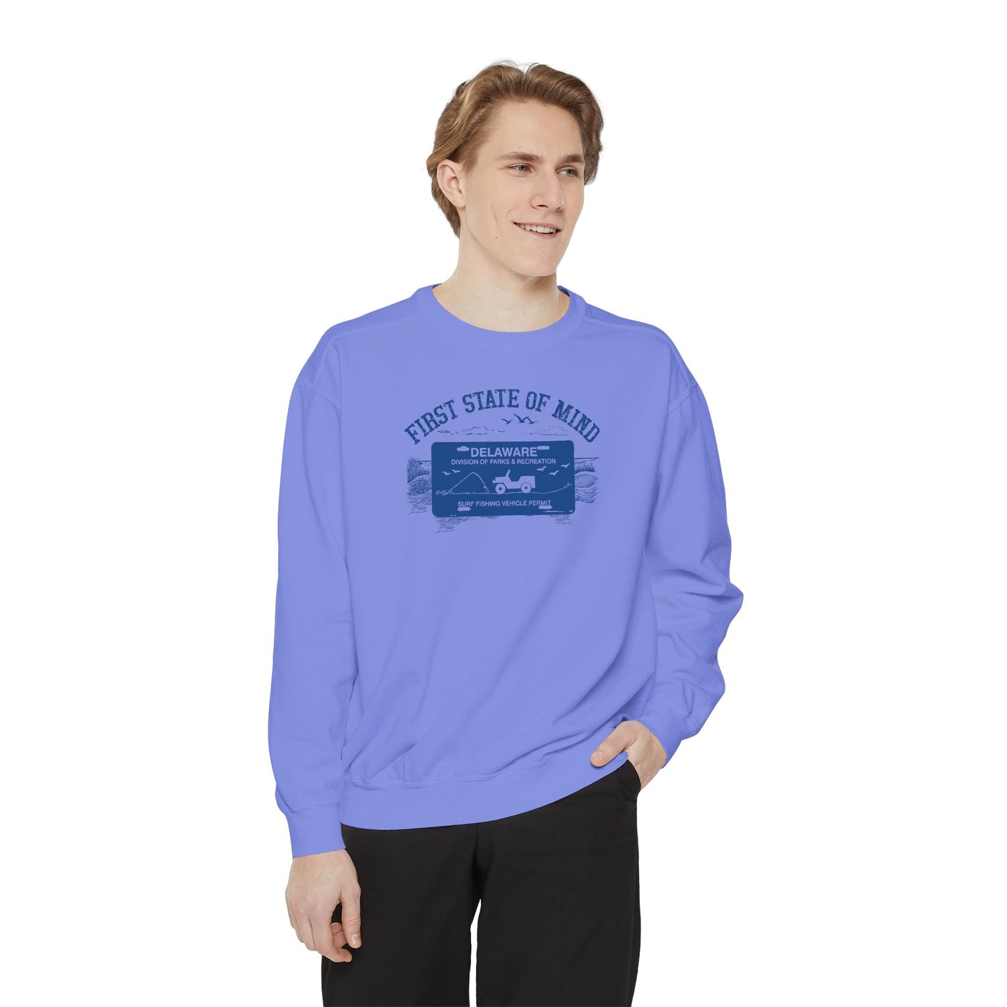 Delaware First State of Mind Surf Fishing Sweat Shirt