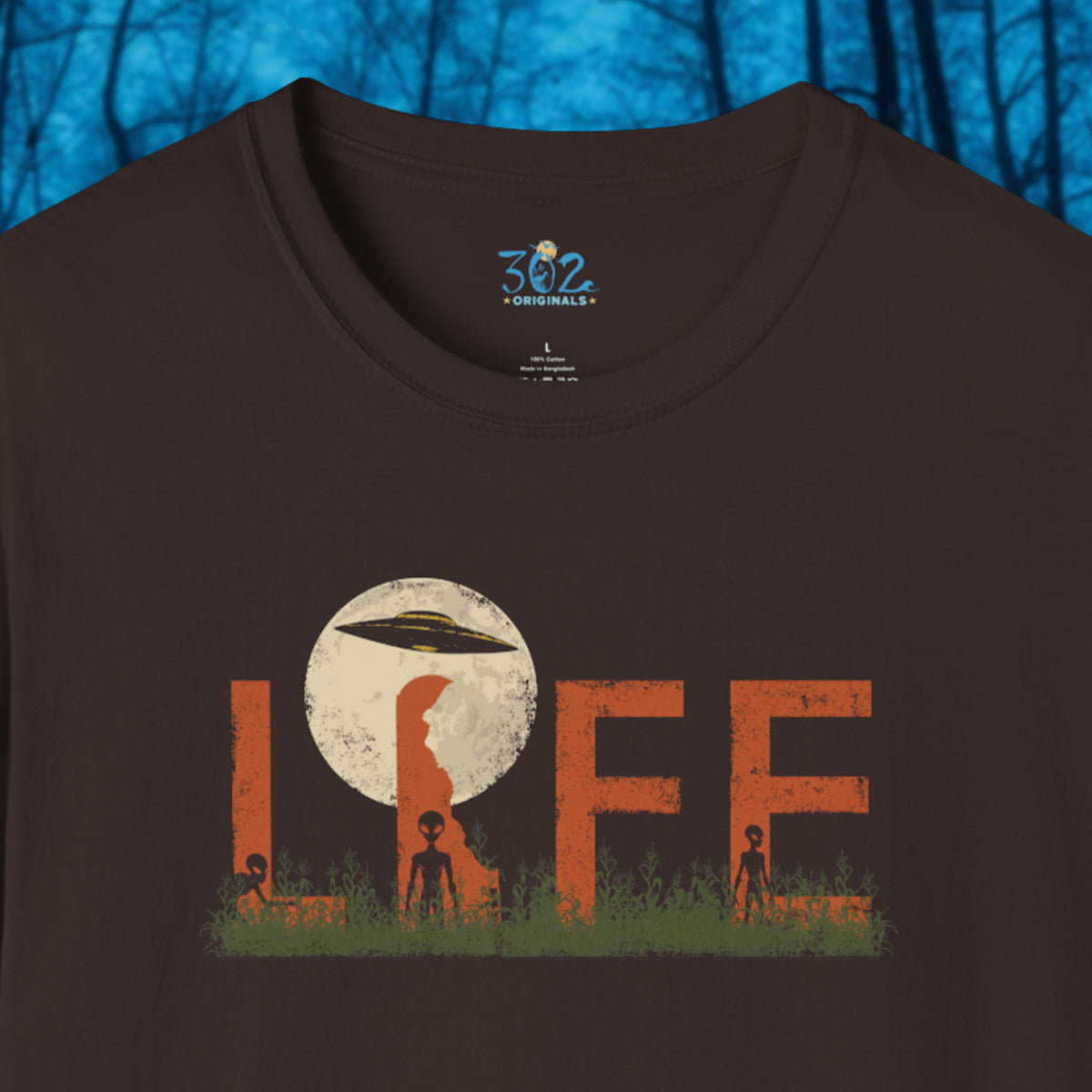 Delaware Alien LIFE Crewneck Tee | First State of Mind