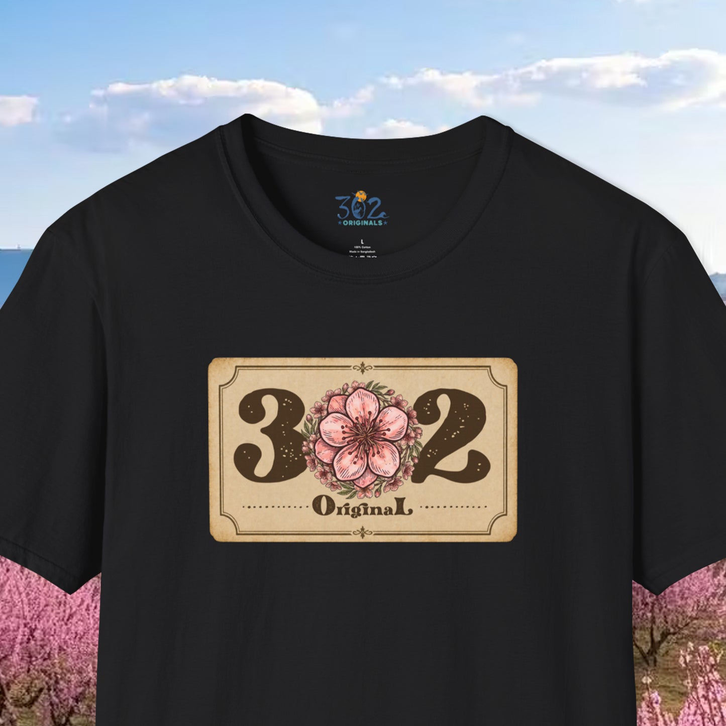 302 Original Delaware Peach Blossom Crew Tee
