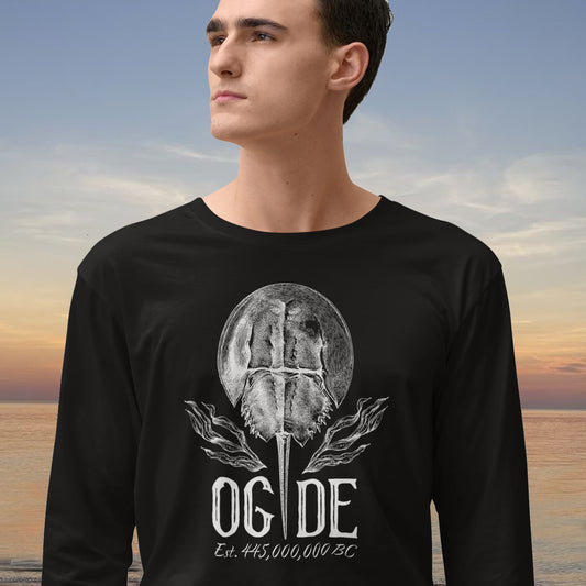 OG DE Horse Shoe Crab Cotton Long Sleeve Tee