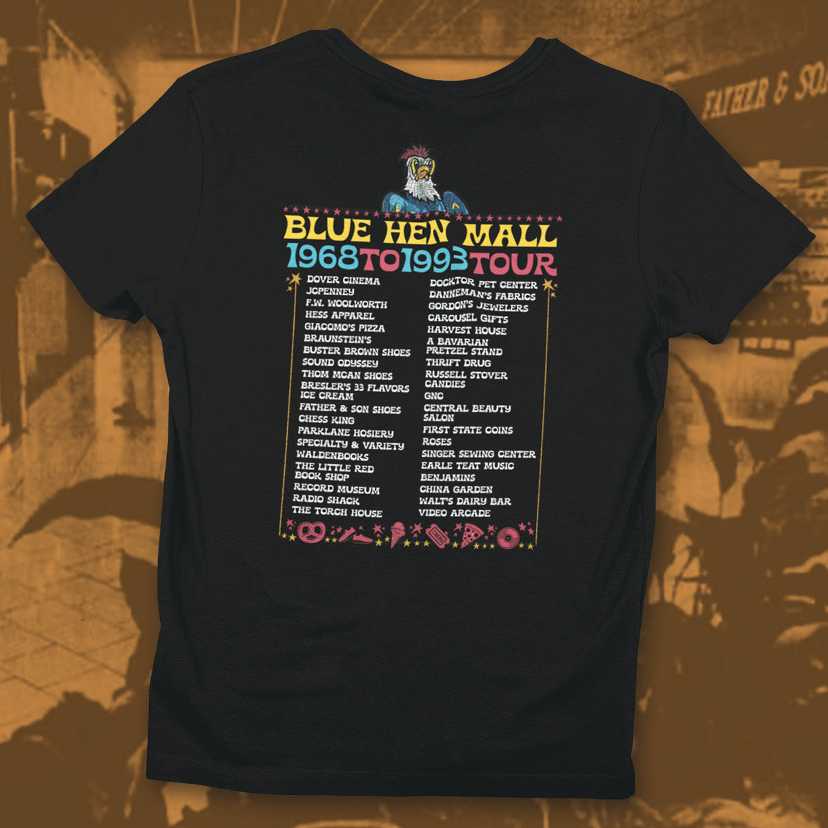 Where We Used To Roost - Dover Blue Hen Mall Tee