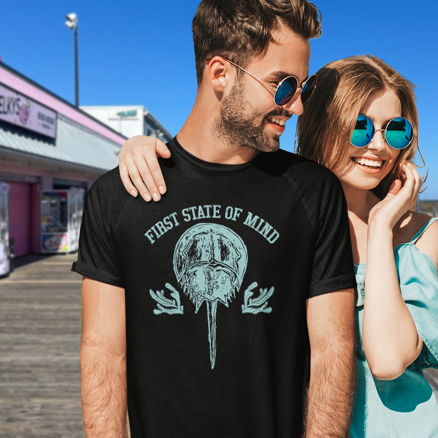 Delaware First State of Mind Horse Shoe Crab Tee