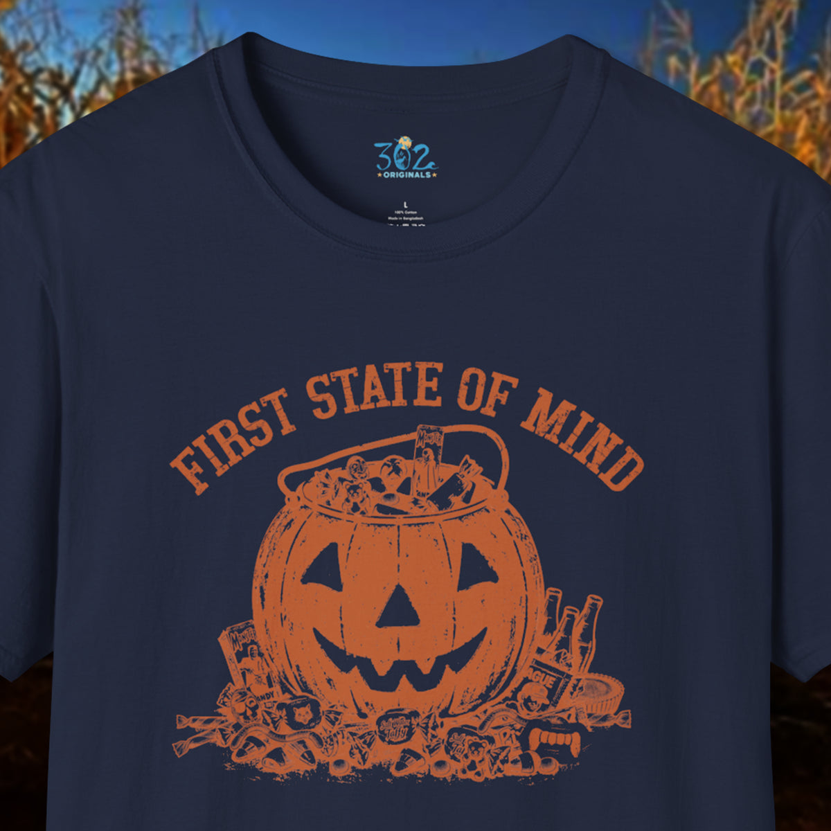 First State of Mind Halloween Pumpkin & Candy Crewneck | 302 Originals