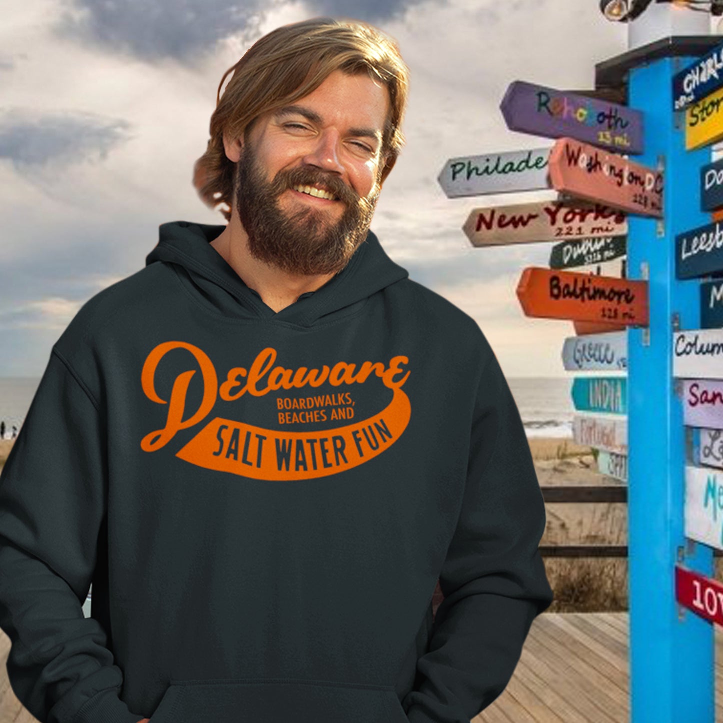 Delaware Salt Water Fun Hoodie