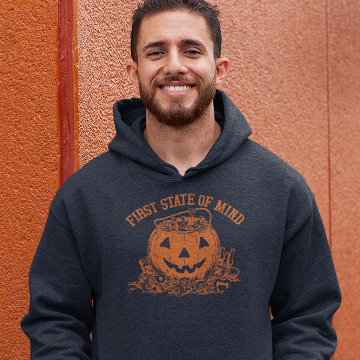 First State of Mind Halloween Pumpkin & Candy Hoodie | 302 Originals