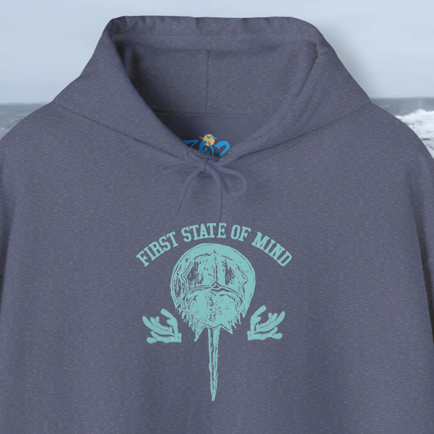 Delaware First State of Mind Horse Shoe Crab Hoodie