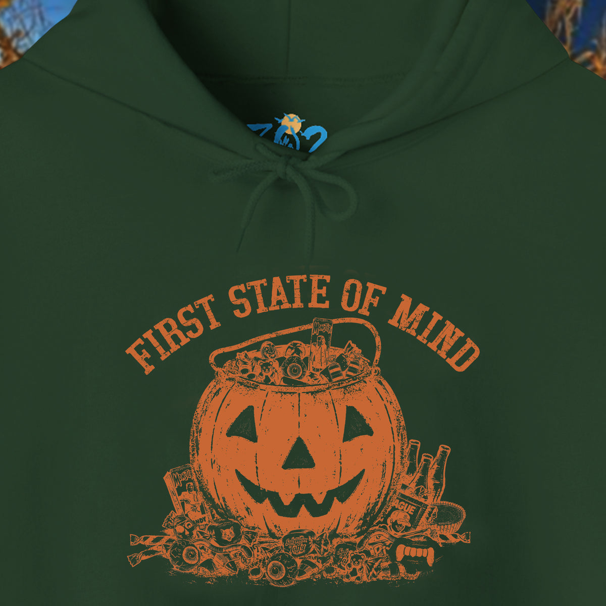 First State of Mind Halloween Pumpkin & Candy Hoodie | 302 Originals