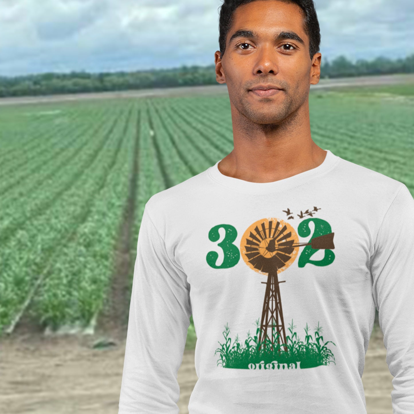 Long Sleeve Delaware Farm Tee