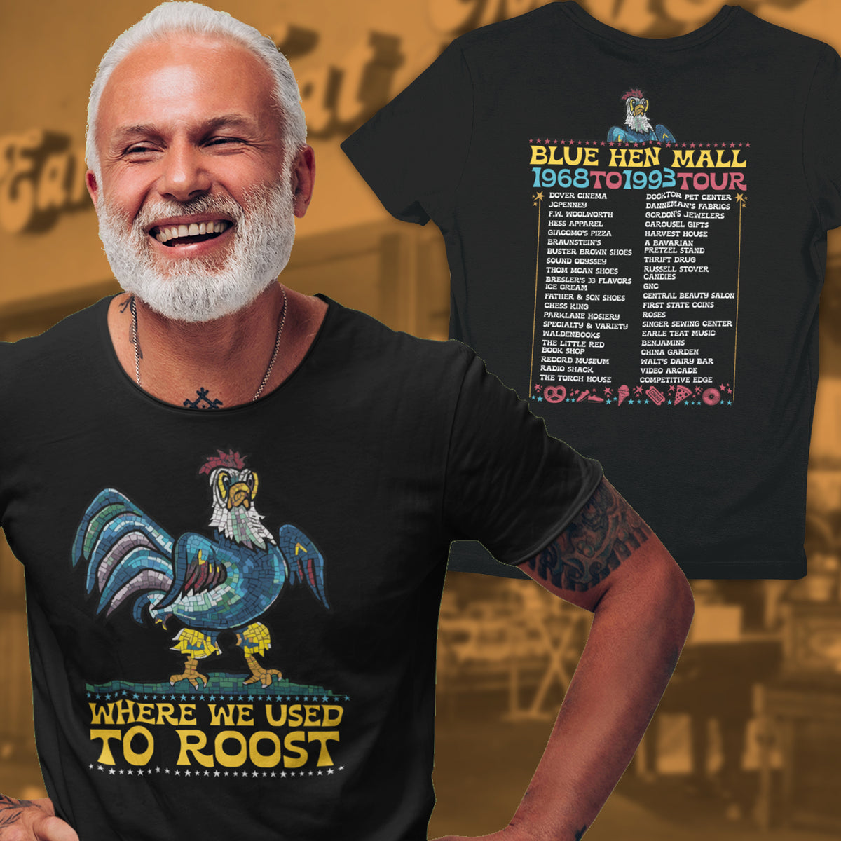 Where We Used To Roost - Dover Blue Hen Mall Tee
