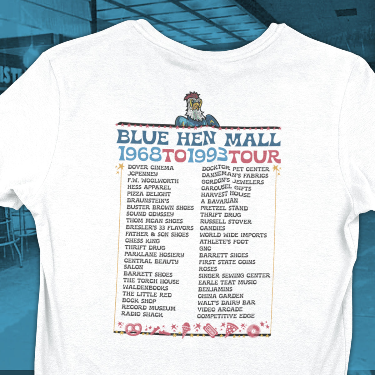 Where We Used To Roost - Dover Blue Hen Mall Tee