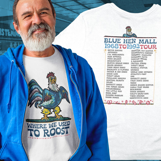 Where We Used To Roost - Dover Blue Hen Mall Tee