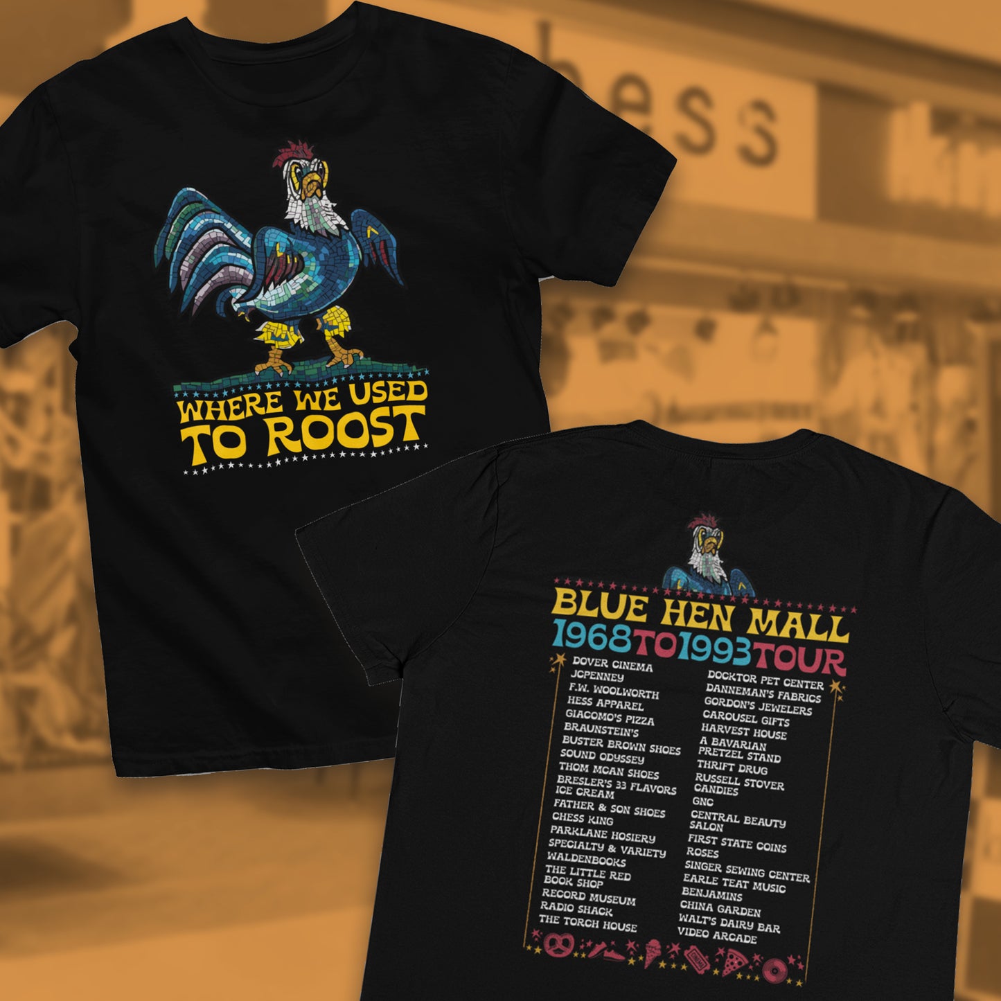 "Where We Used To Roost" Blue Hen Mall Tour Shirt Tee